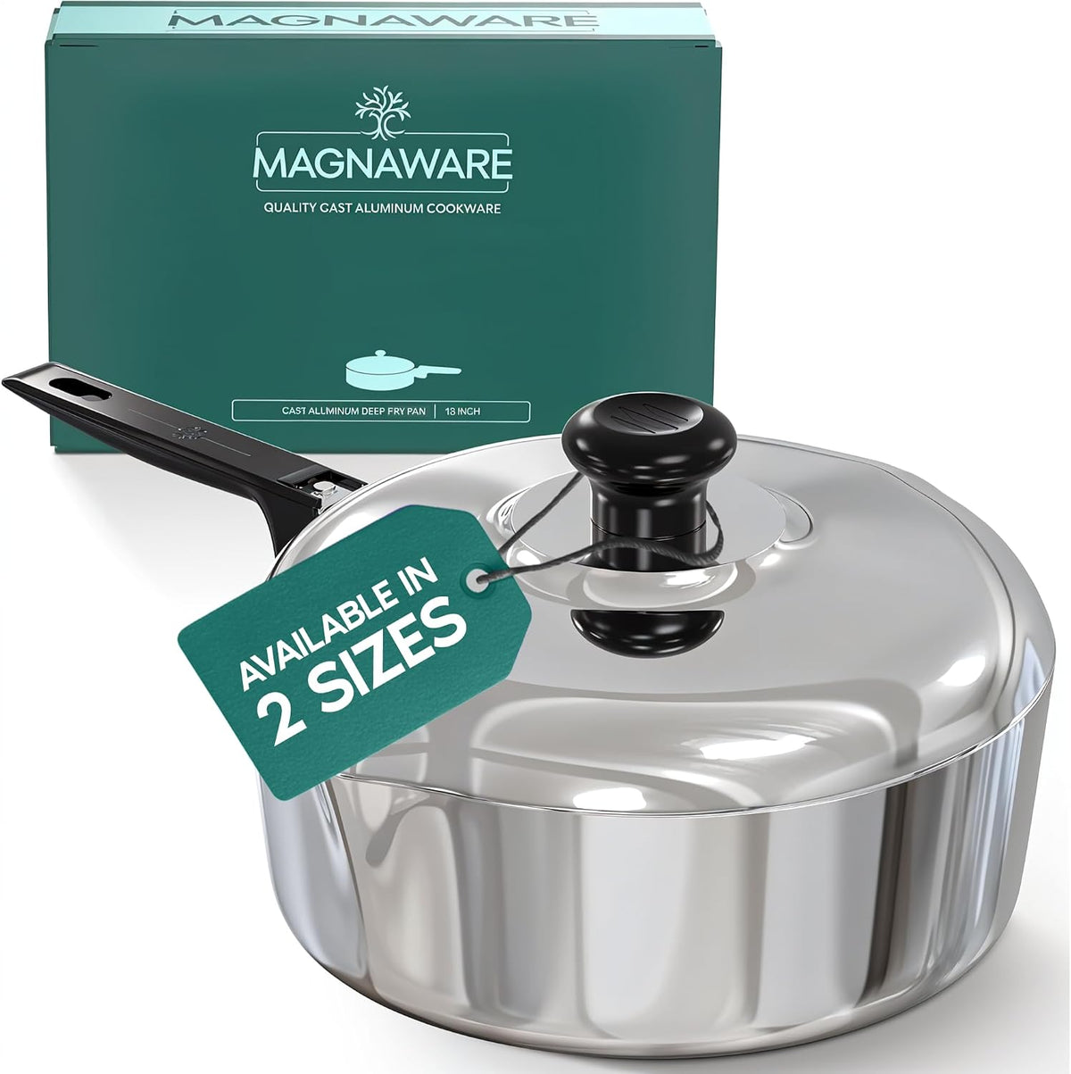 MAGNAWARE Sauté Pan with Lid - (3-4 Quart) ( 10-12 Inch)
