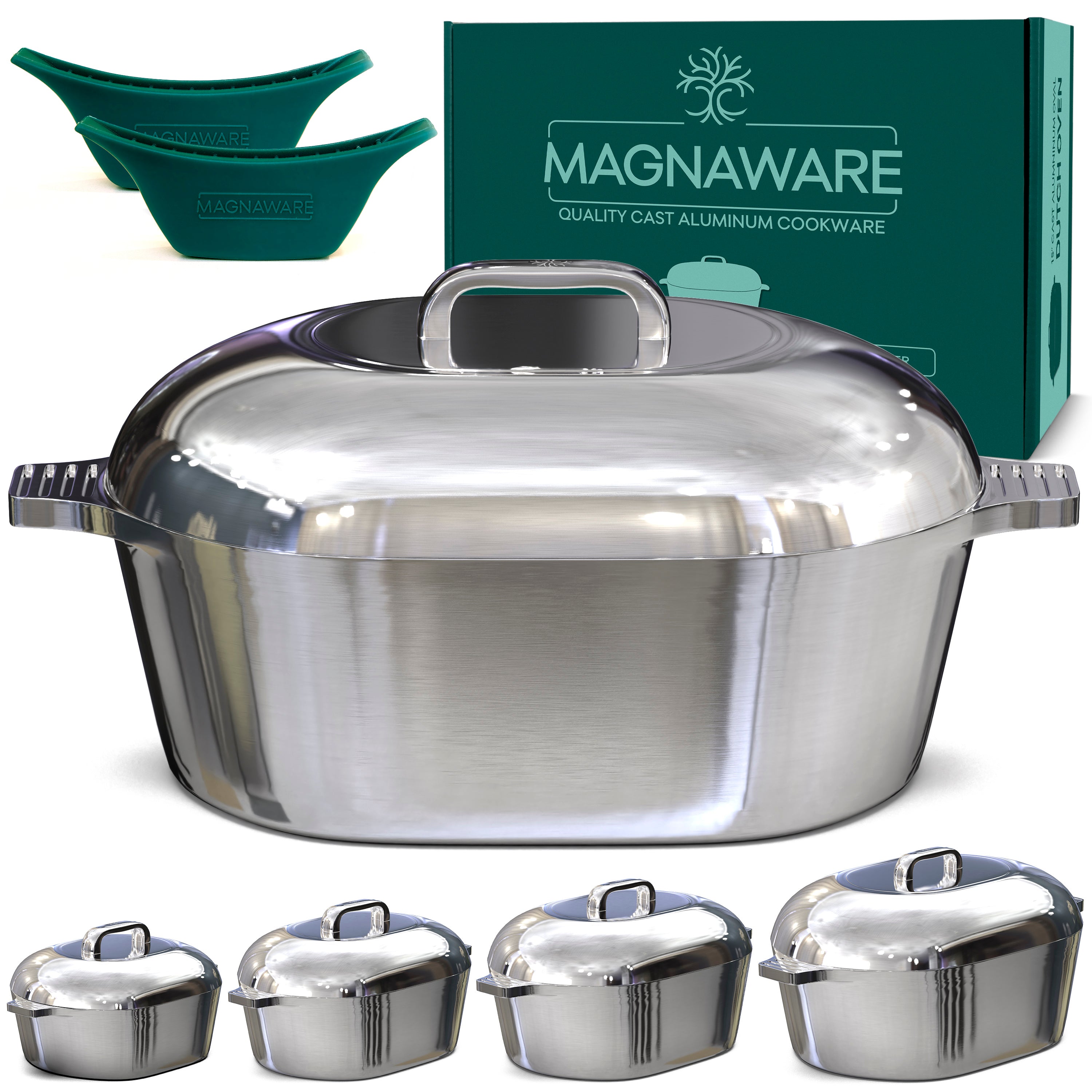 The Ultimate Oval Collection - Set of 4 Magnaware Oval Dutch Ovens