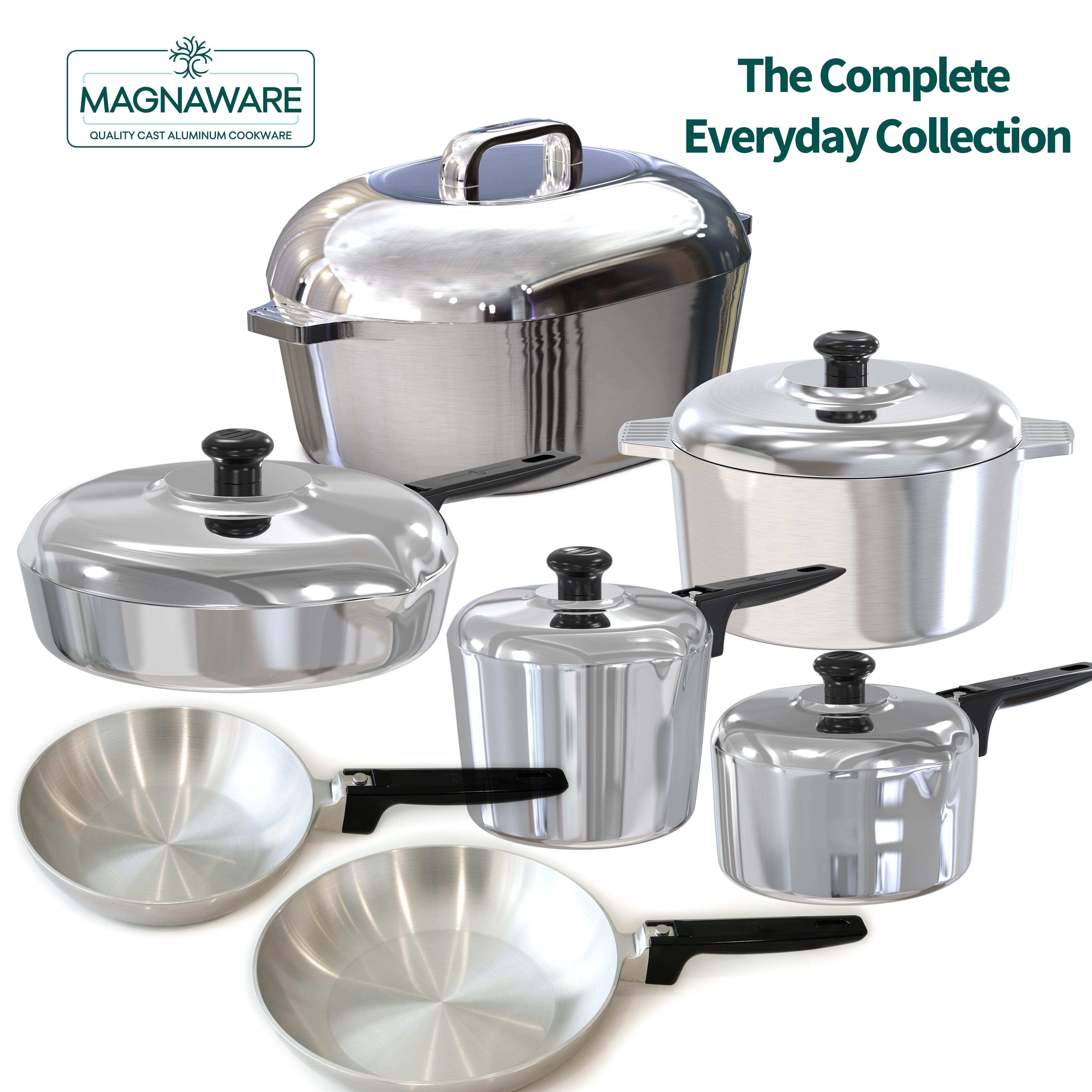 Heritage Kitchen Collection - 13 Piece Cookware Set
