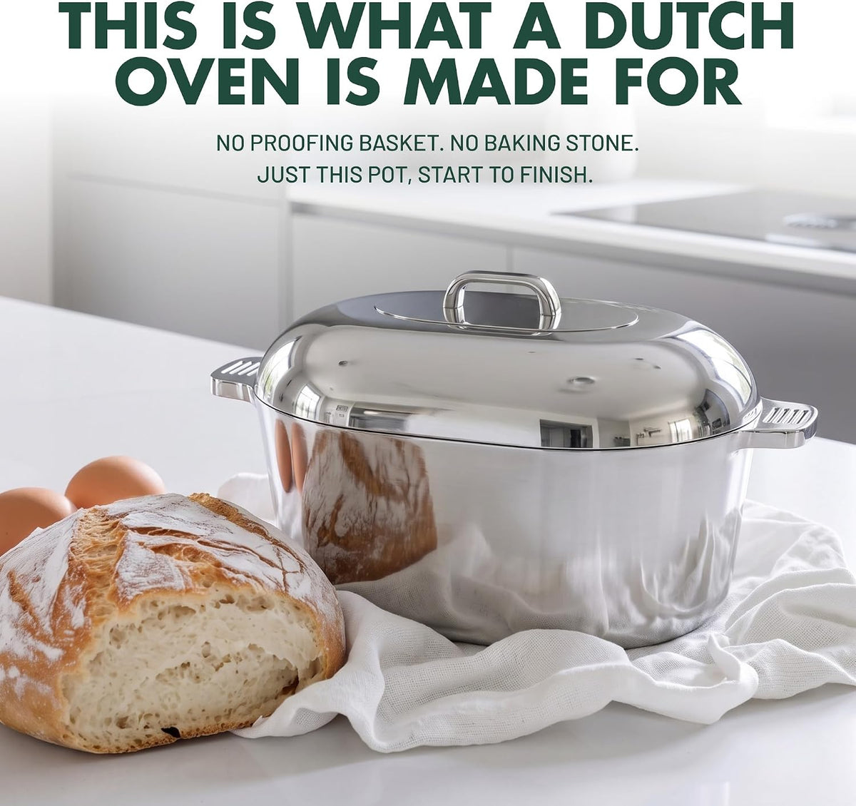 Oval Dutch Oven Set  – 4-Piece  11", 13", 15" & 18"