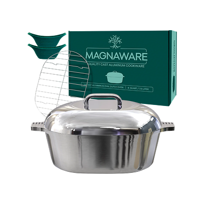 Oval Dutch Oven with Lid - 8 Quart (13 Inch) hover